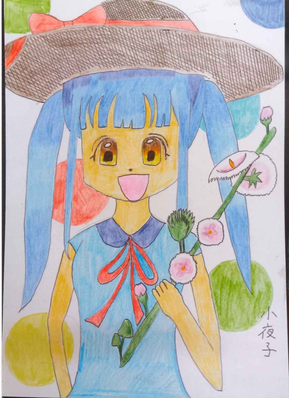 元気に頑張る女の子